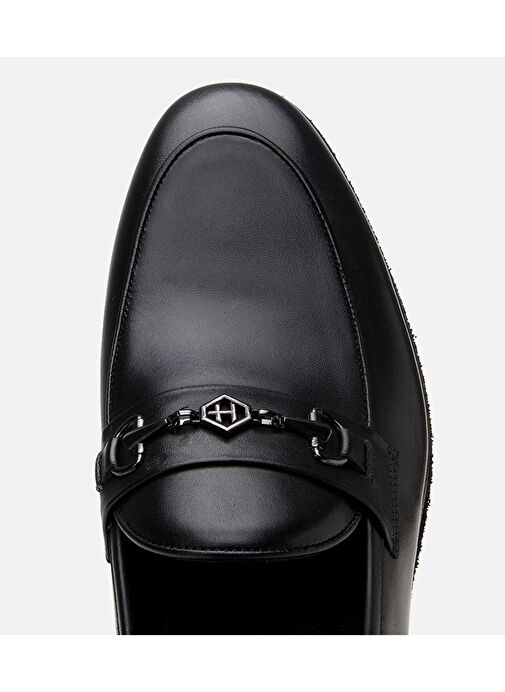 Erkek Deri Siyah Hafif Tabanlı Klasik Loafer - Görsel 5