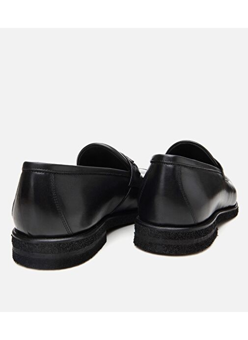 Erkek Deri Siyah Hafif Tabanlı Klasik Loafer - Görsel 8
