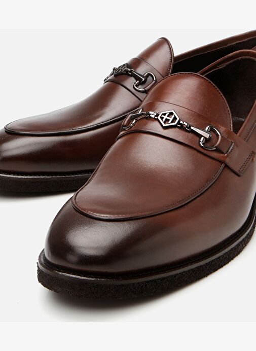 Erkek Deri Kahverengi Hafif Tabanlı Klasik Loafer - Görsel 4