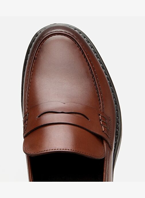 Erkek Deri Kahverengi Ultra Hafif Tabanlı Klasik Loafer - Görsel 5