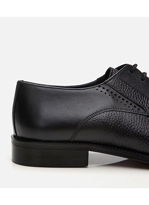 Erkek Deri Siyah Klasik Ayakkabı - Görsel 6