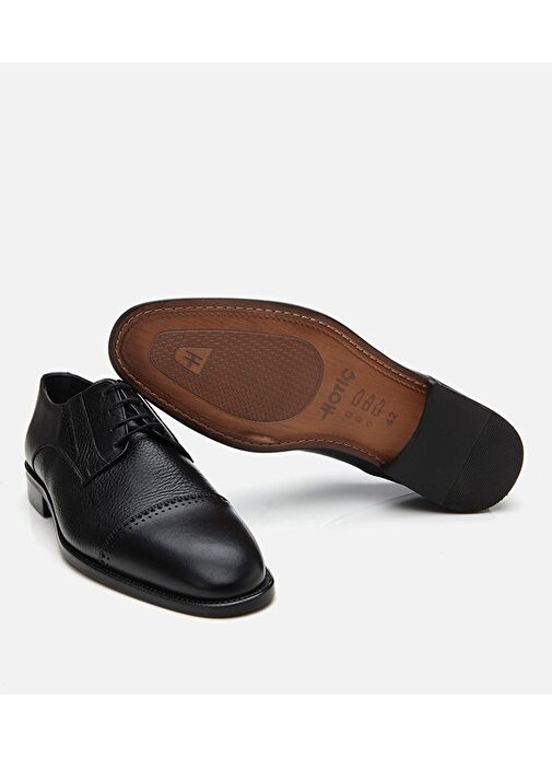 Erkek Deri Siyah Klasik Ayakkabı - Görsel 8
