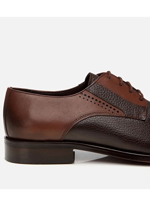 Erkek Deri Kahverengi Klasik Ayakkabı - Görsel 6