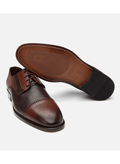 Erkek Deri Kahverengi Klasik Ayakkabı - Görsel 9