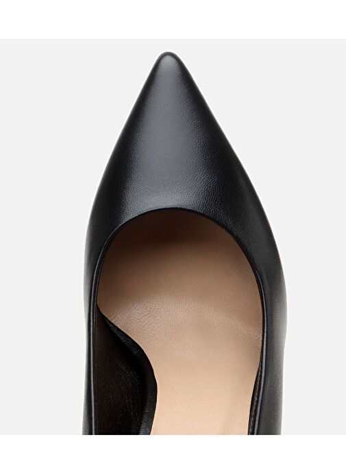Kadın Deri Siyah İnce Topuklu Stiletto - Görsel 6