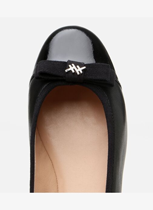 Kadın Deri Siyah Esnek Tabanlı Rahat Tokalı Babet - Görsel 5