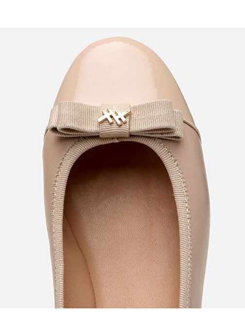 Kadın Deri Bej Tokalı Babet - Görsel 6