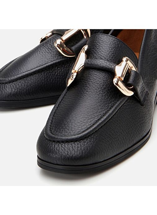 Hotiç Siyah Kadın Deri Loafer 01AYH303940A100 - Görsel 4
