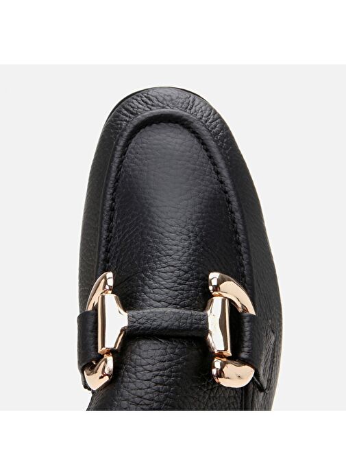 Hotiç Siyah Kadın Deri Loafer 01AYH303940A100 - Görsel 5