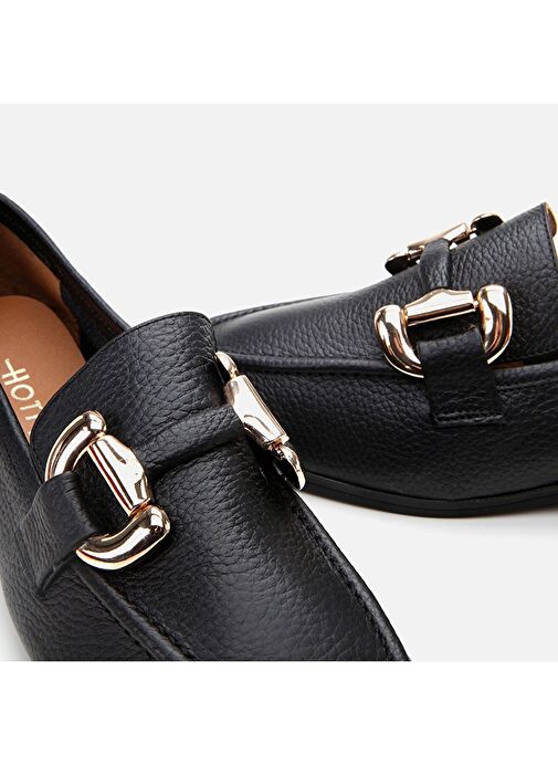 Hotiç Siyah Kadın Deri Loafer 01AYH303940A100 - Görsel 6