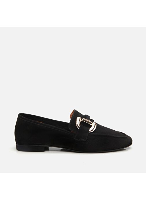 Hotiç Siyah Kadın Süet Loafer 01AYH303970A100 - Görsel 2