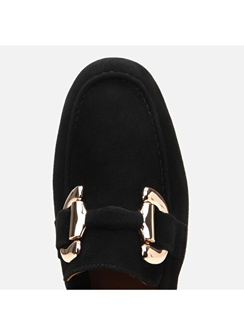 Hotiç Siyah Kadın Süet Loafer 01AYH303970A100 - Görsel 6