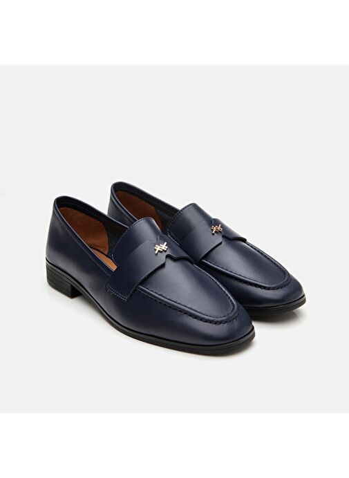 Hotiç Lacivert Kadın Deri Loafer 01AYH303980A680 - Görsel 3