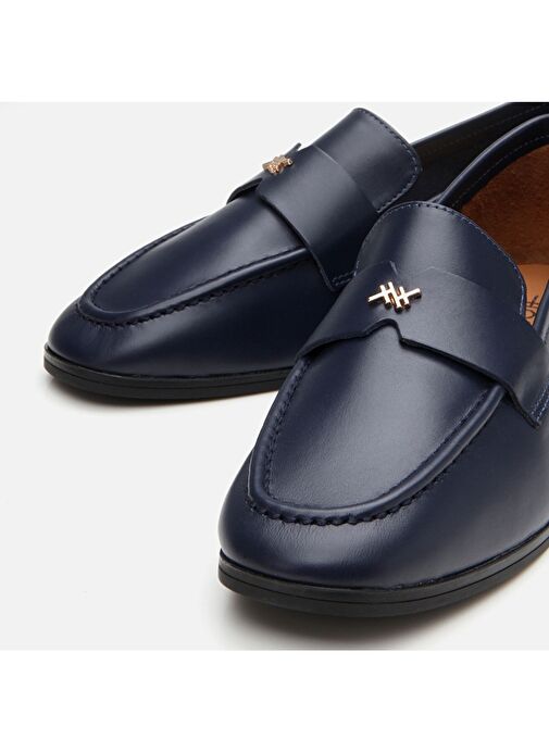 Hotiç Lacivert Kadın Deri Loafer 01AYH303980A680 - Görsel 4