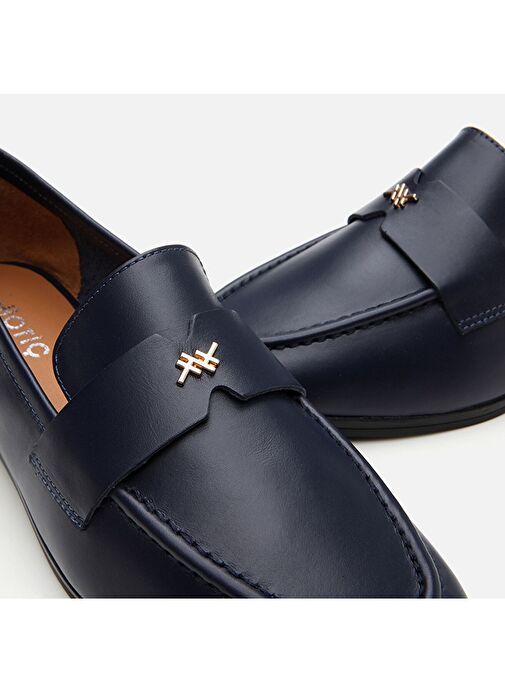 Hotiç Lacivert Kadın Deri Loafer 01AYH303980A680 - Görsel 6