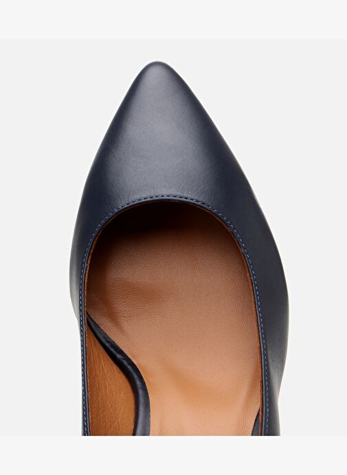 Kadın Deri Lacivert Stiletto - Görsel 5