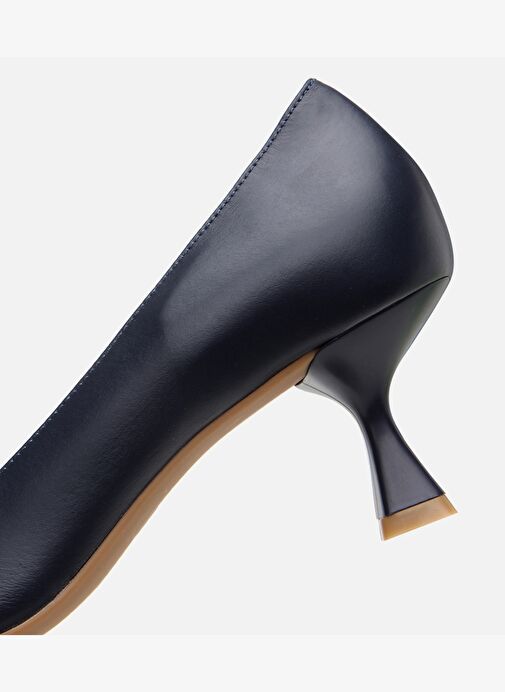 Kadın Deri Lacivert Stiletto - Görsel 6