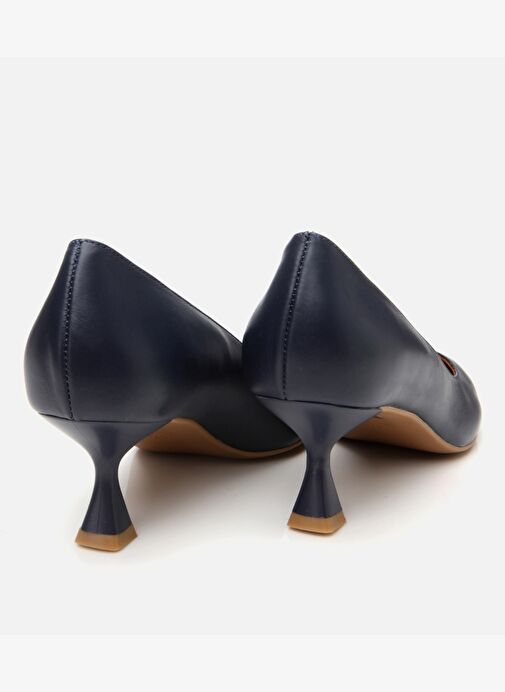 Kadın Deri Lacivert Stiletto - Görsel 7