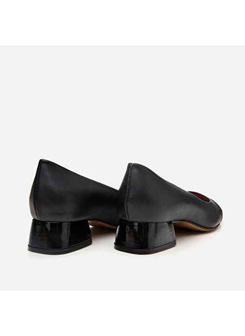 Hotiç Siyah Kadın Deri Topuklu Ayakkabı 01AYH304310A100 - Görsel 7