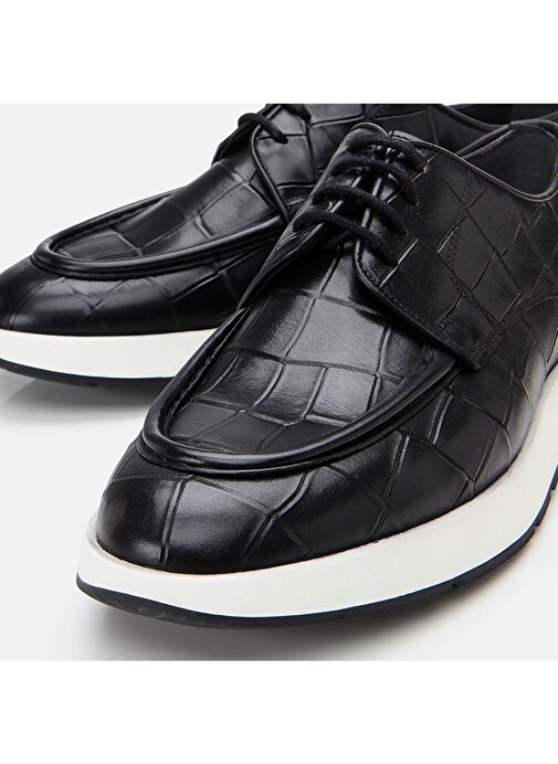 Hotiç Siyah Erkek Deri Günlük Ayakkabı 02AYH305210A100 - Görsel 5