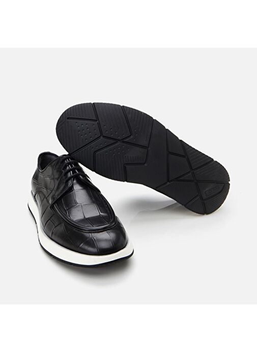 Hotiç Siyah Erkek Deri Günlük Ayakkabı 02AYH305210A100 - Görsel 8