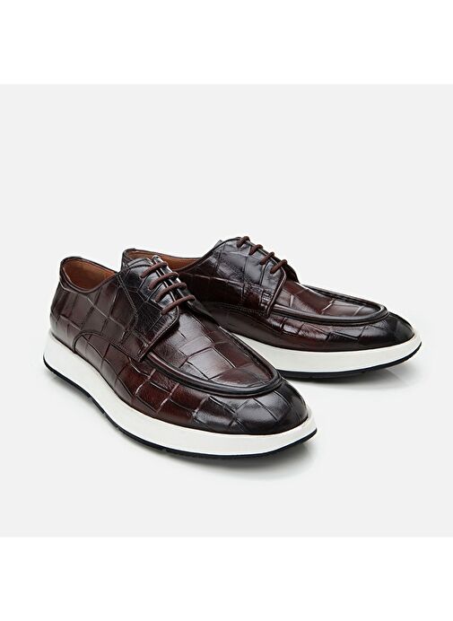 Hotiç Kahverengi Erkek Deri Günlük Ayakkabı 02AYH305210A480 - Görsel 3