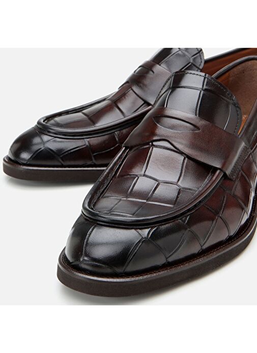 Hotiç Kahverengi Erkek Deri Loafer 02AYH305260A480 - Görsel 5