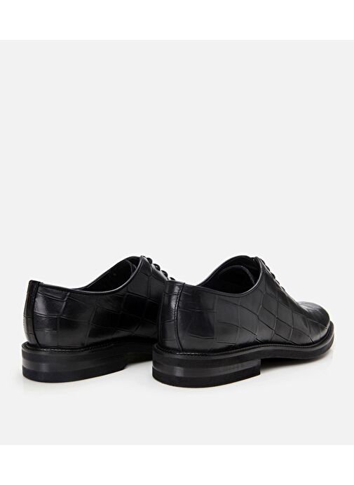 Erkek Deri Siyah Hafif Tabanlı Klasik Ayakkabı - Görsel 7