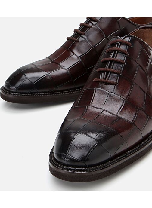 Erkek Deri Kahverengi Hafif Tabanlı Klasik Ayakkabı - Görsel 3