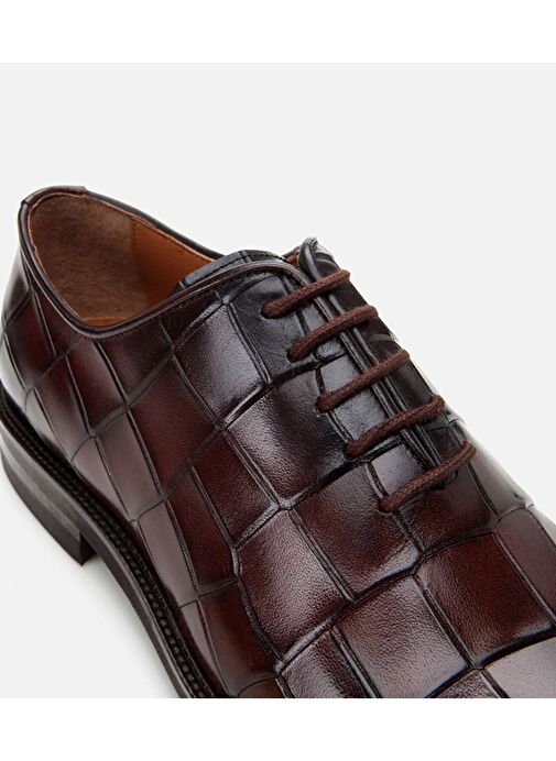 Erkek Deri Kahverengi Hafif Tabanlı Klasik Ayakkabı - Görsel 5