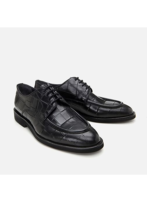 Hotiç Siyah Erkek Deri Klasik Ayakkabı 02AYH305290A100 - Görsel 3