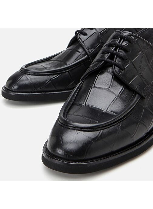 Hotiç Siyah Erkek Deri Klasik Ayakkabı 02AYH305290A100 - Görsel 5