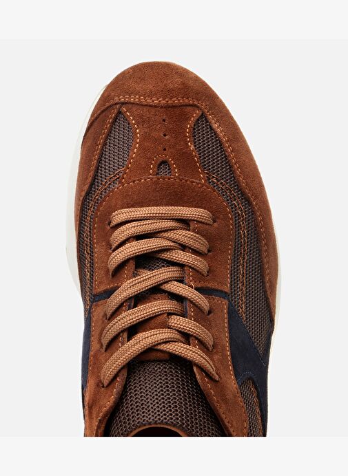 Erkek Süet Deri Taba Ultra Hafif Tabanlı Spor Ayakkabı - Görsel 5