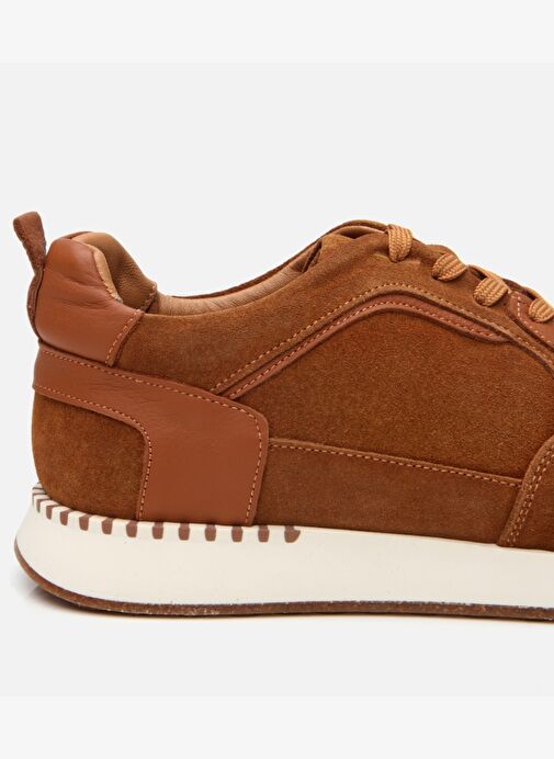 Erkek Süet Deri Taba Spor Ayakkabı - Görsel 5