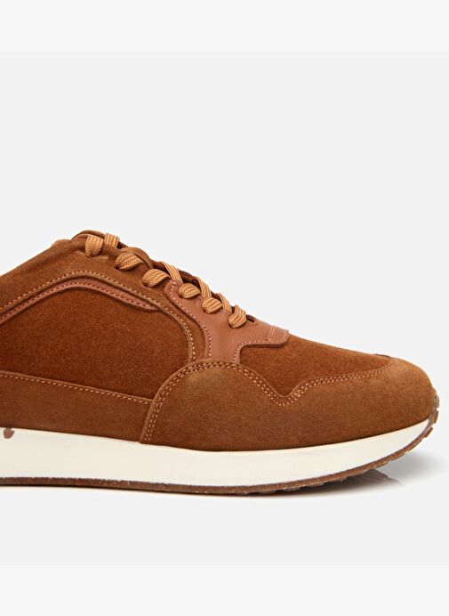 Erkek Süet Deri Taba Spor Ayakkabı - Görsel 7