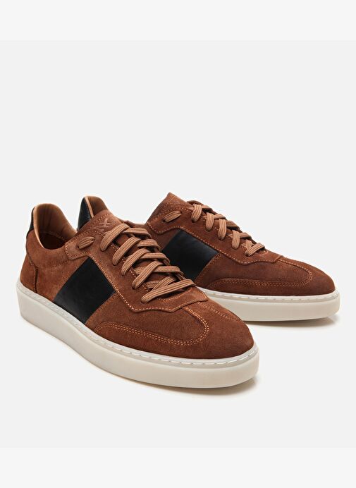 Erkek Süet Deri Taba Spor Ayakkabı - Görsel 3