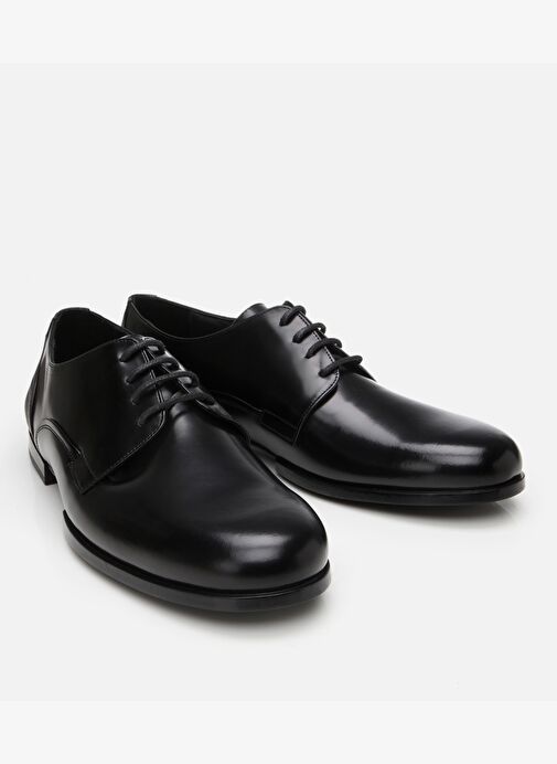 Erkek Deri Siyah Klasik Ayakkabı - Görsel 3