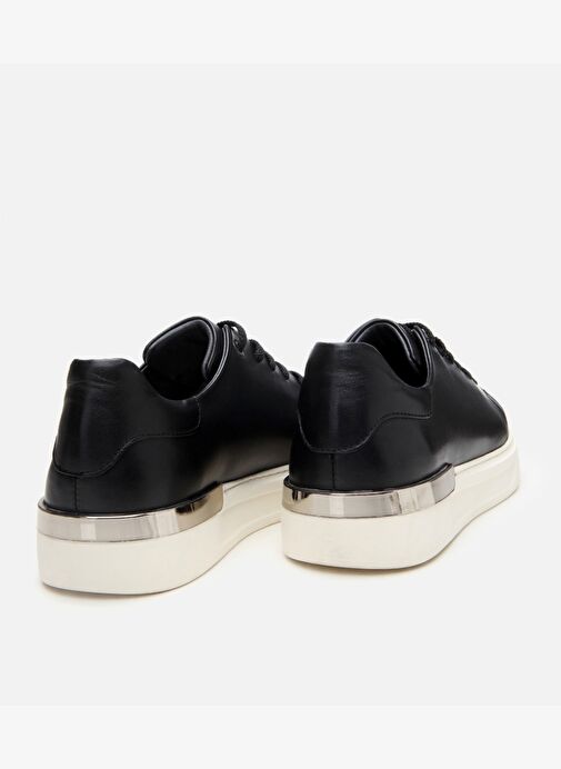 Erkek Deri Siyah Toka Detaylı Spor Ayakkabı - Görsel 7