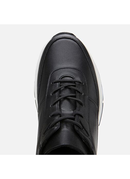 Hotiç Siyah-Beyaz Erkek Deri Sneaker 02AYH305650A100 - Görsel 6