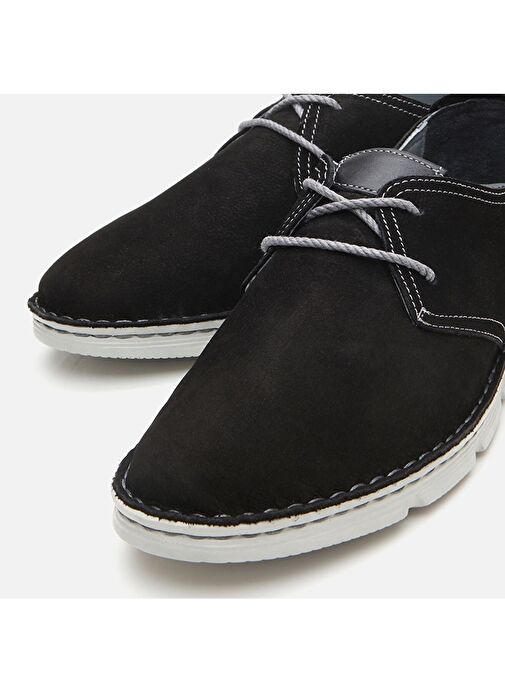 Hotiç Siyah Erkek Süet Günlük Ayakkabı 02AYH305740A100 - Görsel 4