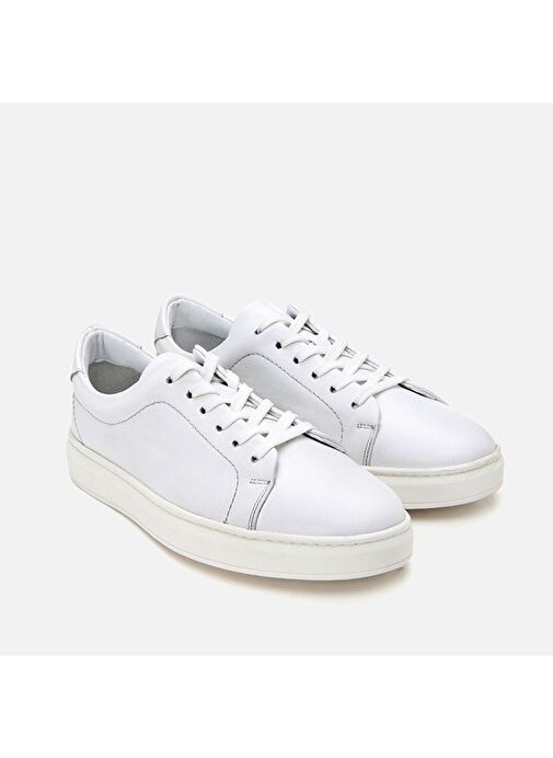 Hotiç Beyaz Erkek Deri Günlük Ayakkabı 02AYH305770A900 - Görsel 3