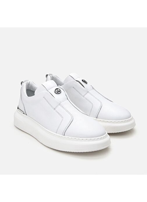 Hotiç Beyaz Erkek Deri Günlük Ayakkabı 02AYH305810A900 - Görsel 3