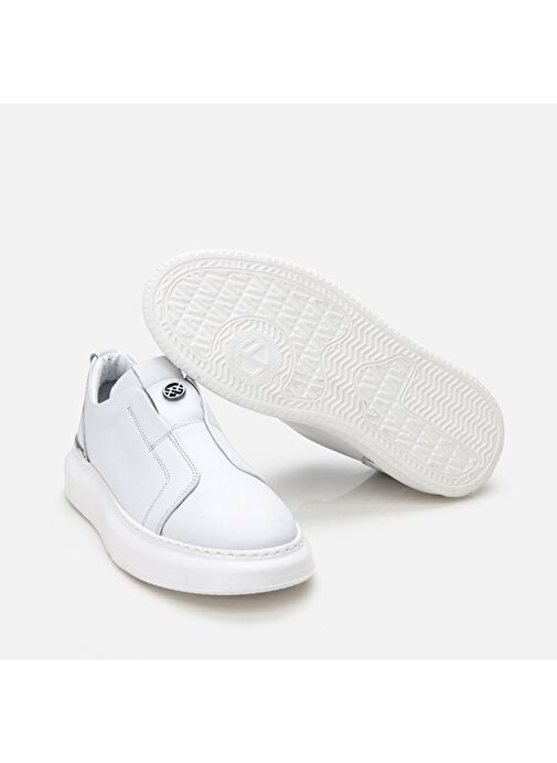 Hotiç Beyaz Erkek Deri Günlük Ayakkabı 02AYH305810A900 - Görsel 7