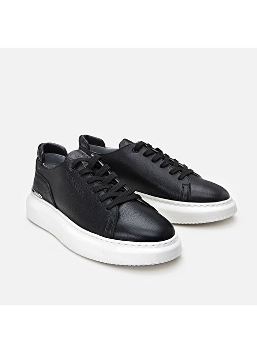 Hotiç Siyah Erkek Deri Günlük Ayakkabı 02AYH305820A100 - Görsel 3