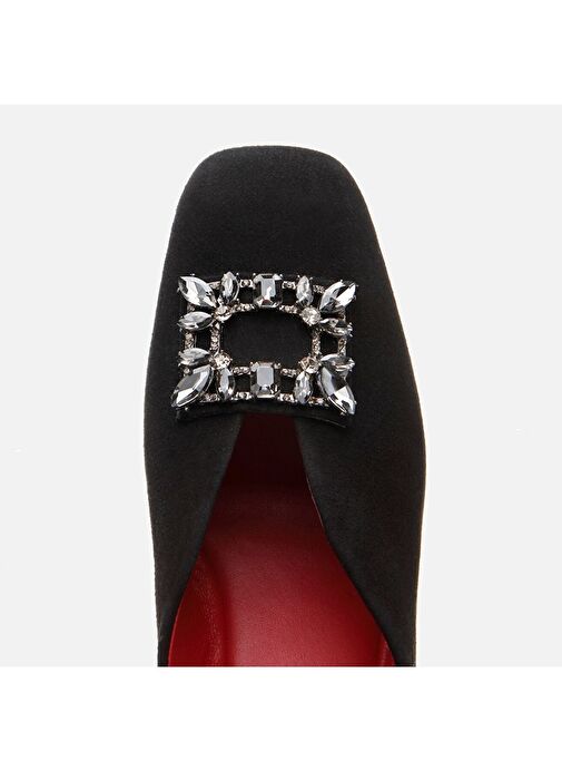 Kadın Deri Toka Detaylı Dolgu Topuklu Ayakkabı - Görsel 6