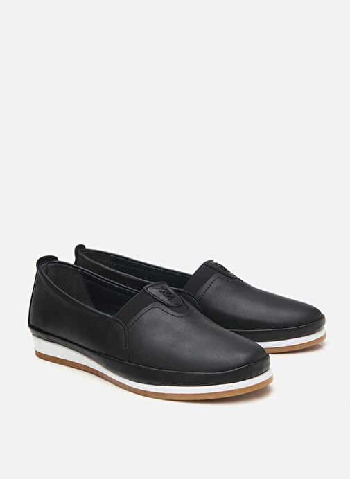 Kadın Siyah Comfort Düz Ayakkabı - Görsel 5