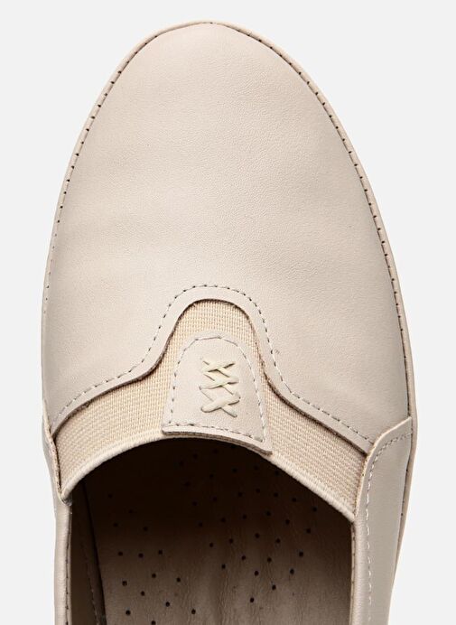 Kadın Bej Comfort Düz Ayakkabı - Görsel 8