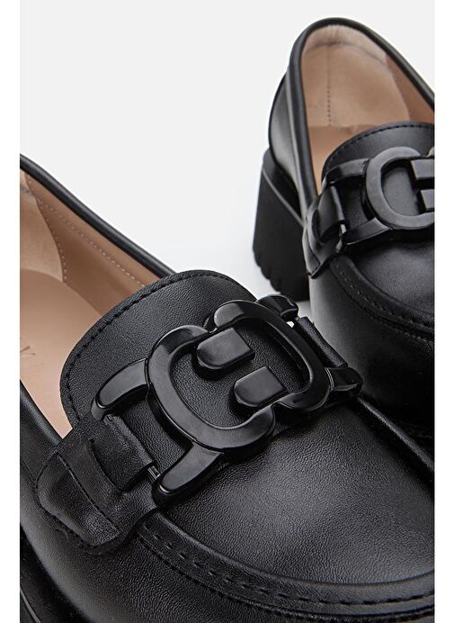 Yaya by Hotiç Siyah Kadın Loafer 01AYY307960A100 - Görsel 5