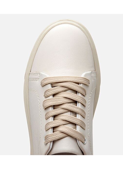 Kadın Deri Bej Spor Ayakkabı - Görsel 6