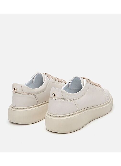 Kadın Deri Bej Spor Ayakkabı - Görsel 7